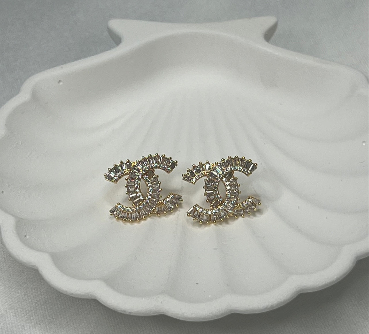 CZ Earrings Stainless Steel 18K Gold Plated Cubic Zircon Earrings