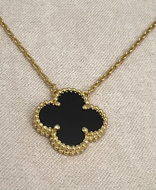 Clover Pendant 18K  Gold Plated 925 Sterling Silver 1 motif Clover Pendant