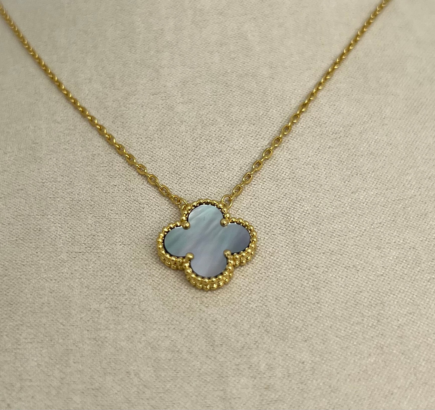 Clover Pendant 18K  Gold Plated 925 Sterling Silver 1 motif Clover Pendant