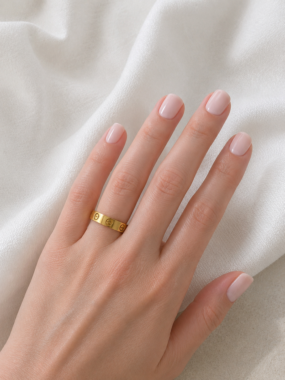 Love Band Ring 6mm – 18K Gold Plated Stainless Steel, Minimal Ring