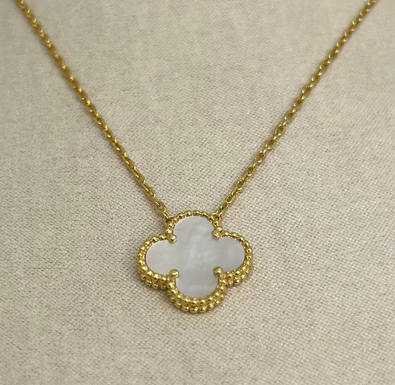 Clover Pendant 18K  Gold Plated 925 Sterling Silver 1 motif Clover Pendant