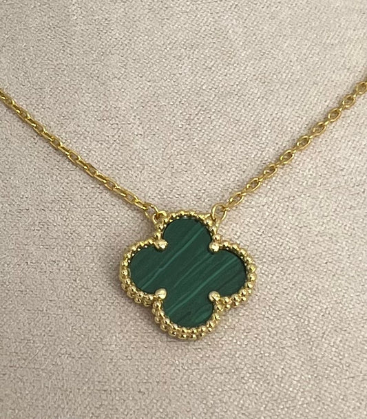 Clover Pendant 18K  Gold Plated 925 Sterling Silver 1 motif Clover Pendant