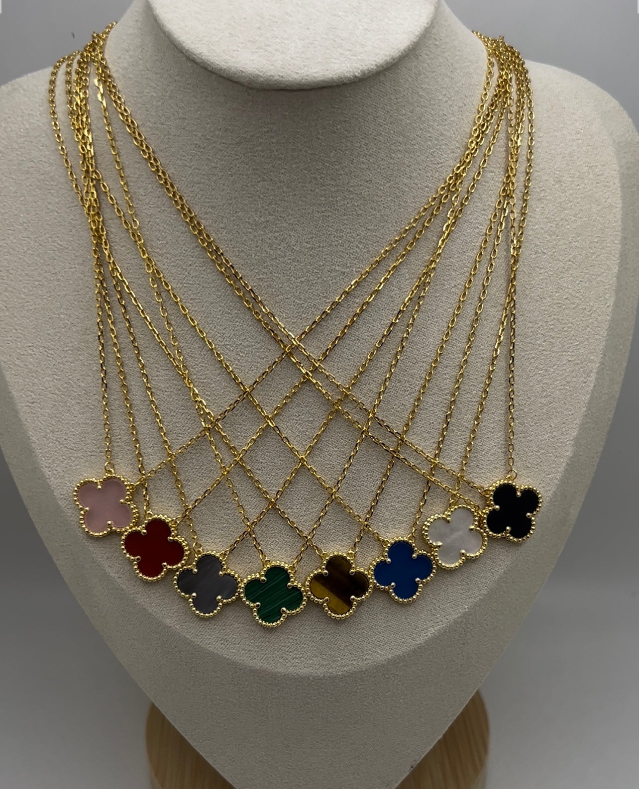 Clover Pendant 18K  Gold Plated 925 Sterling Silver 1 motif Clover Pendant