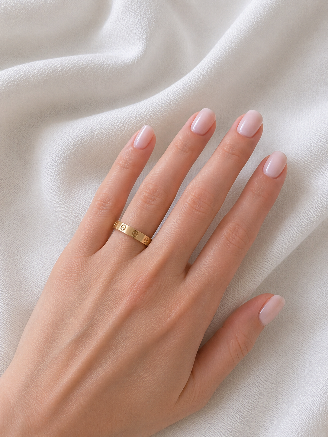 Love Band Ring 4mm – 18K Gold Plated Stainless Steel, Minimal Ring