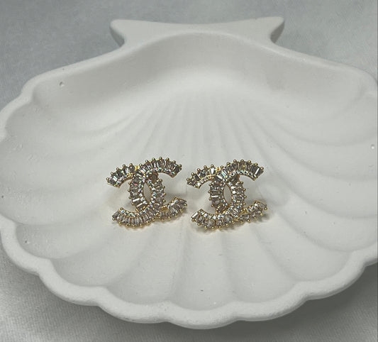 CZ Earrings Stainless Steel 18K Gold Plated Cubic Zircon Earrings