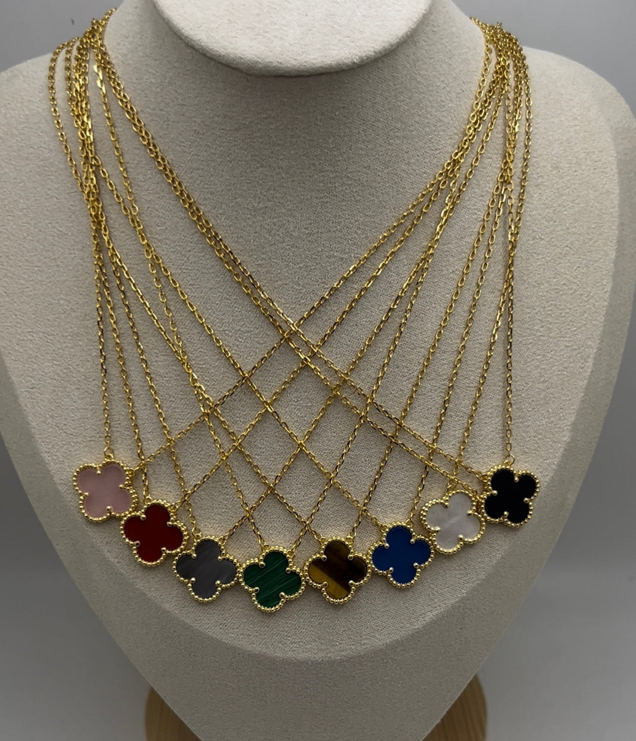 Clover Pendant 18K  Gold Plated 925 Sterling Silver 1 motif Clover Pendant