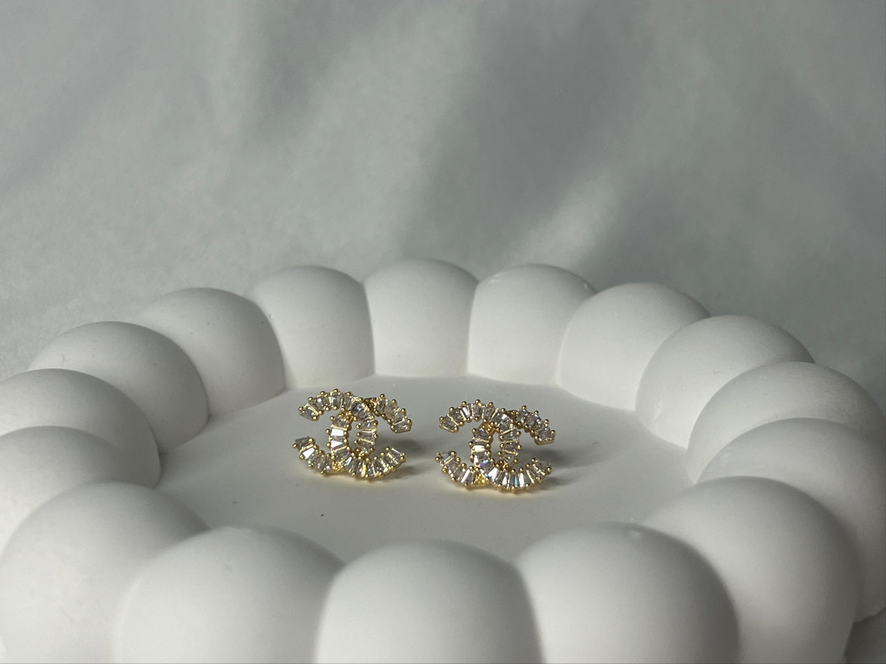 CZ Earrings Stainless Steel 18K Gold Plated Cubic Zircon Earrings