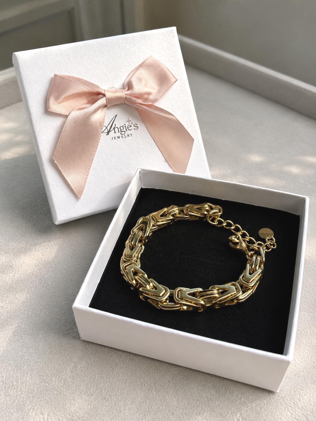 Unisex Chunky Gold Chain Bracelet|14K Gold Plated 316L Stainless Steel|Thick Heavy Adjustable Bracelet|Bold Statement Jewelry for Men Women